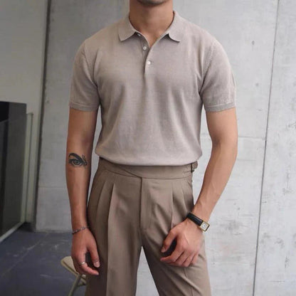 Belmoir Men's Polo Shirt | Slim Fit Cotton, Lightweight & Breathable