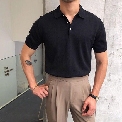 Belmoir Men's Polo Shirt | Slim Fit Cotton, Lightweight & Breathable