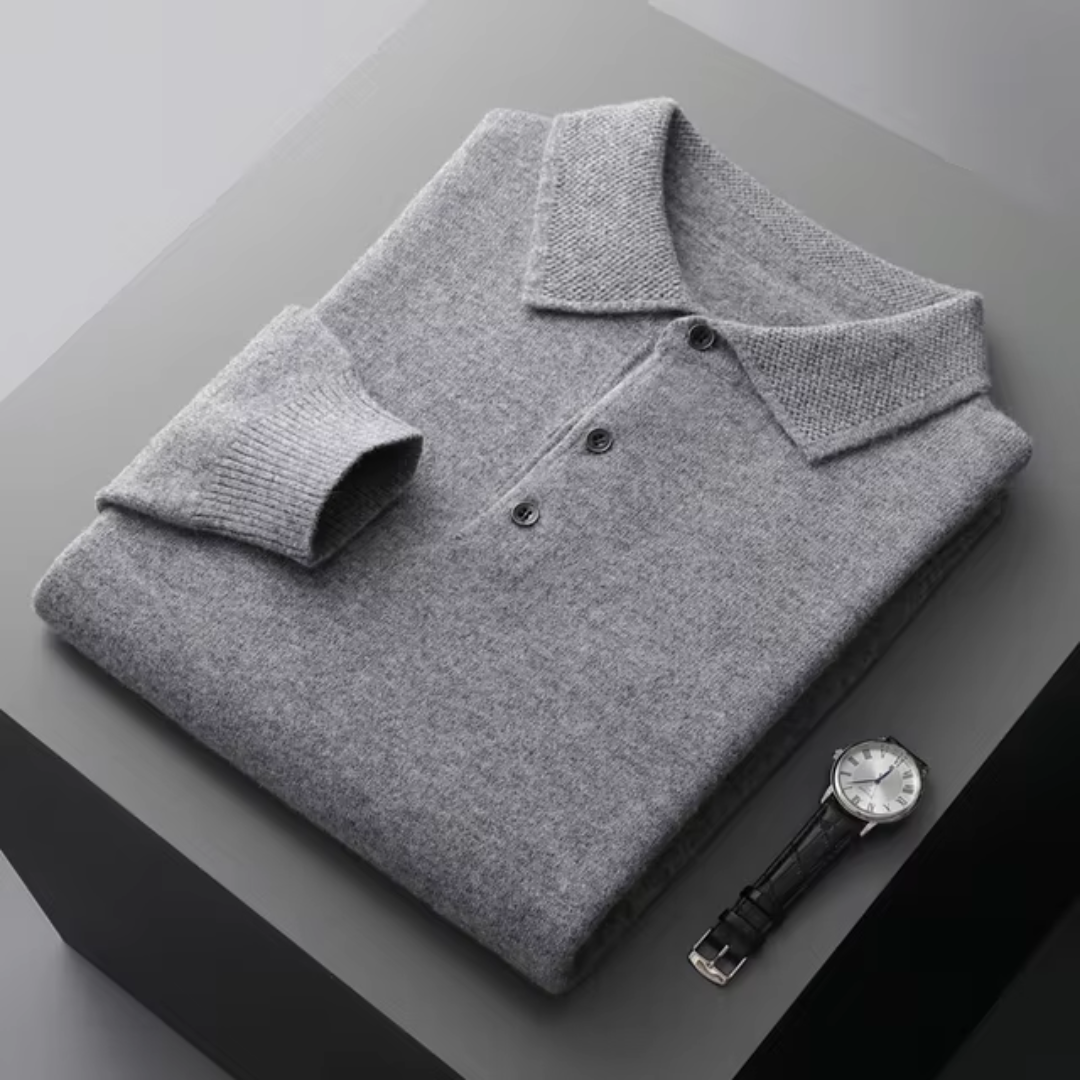 Beryl Men's Polo | 100% Fine Wool, Timeless Design