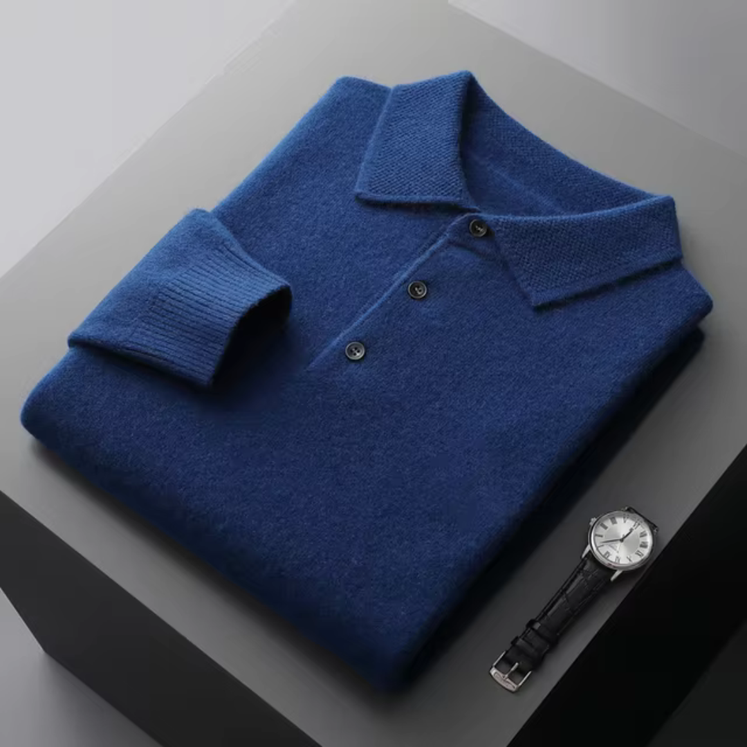Beryl Men's Polo | 100% Fine Wool, Timeless Design