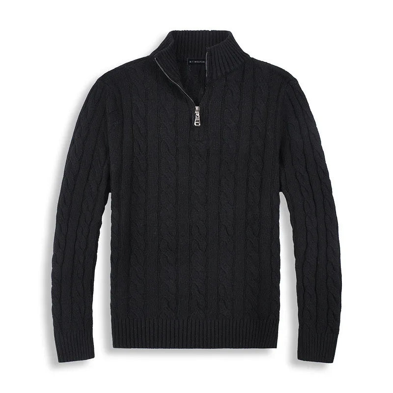 Carter Men's Half Zip Sweater | Premium Cotton Blend, Luxurious Comfort