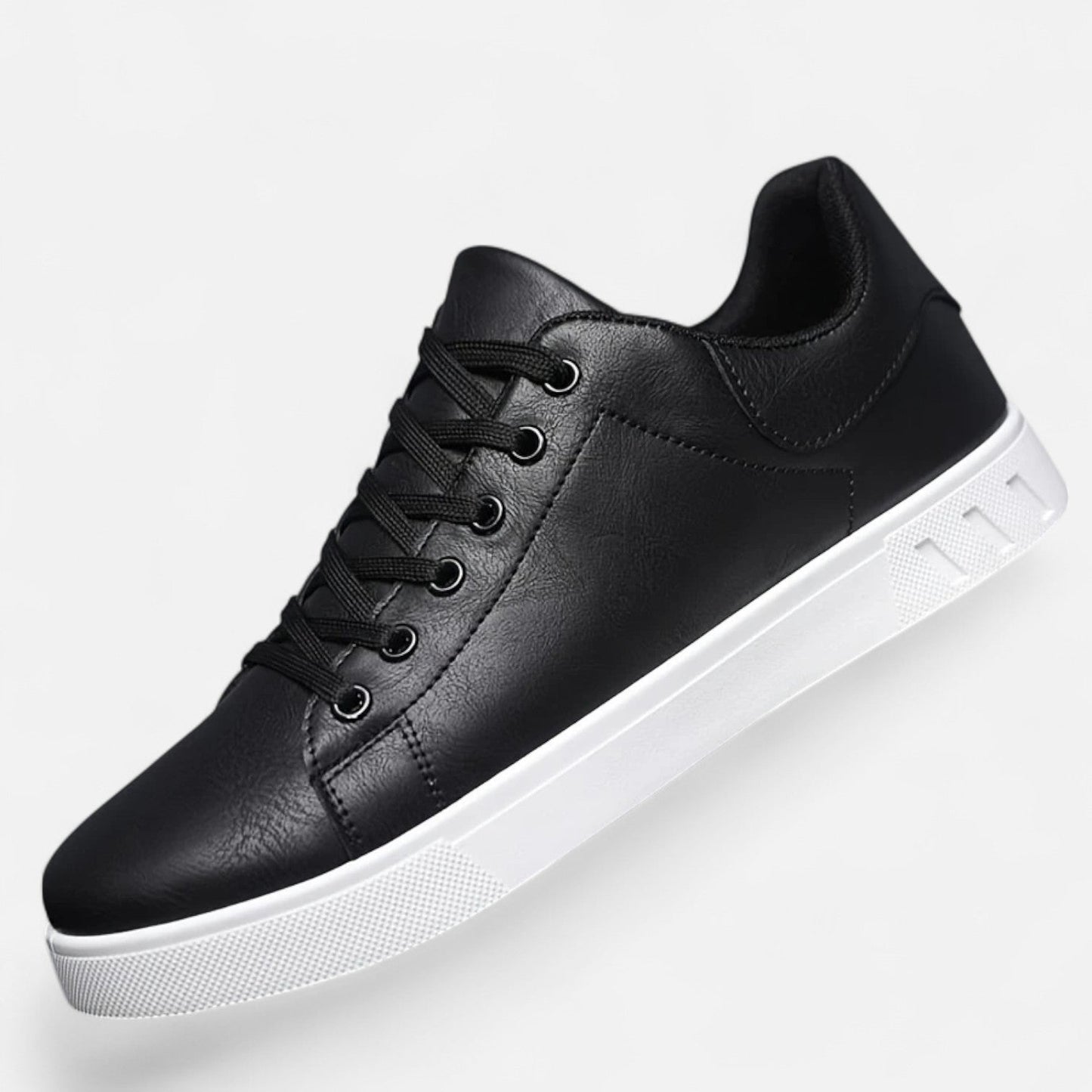 Belmoir Men's Business Casual Sneakers | Durable PVC, Stylish Lace-Up Design