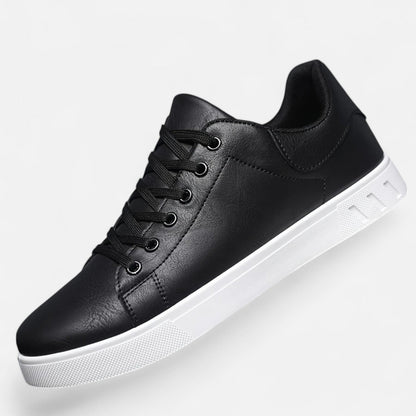 Belmoir Men's Business Casual Sneakers | Durable PVC, Stylish Lace-Up Design