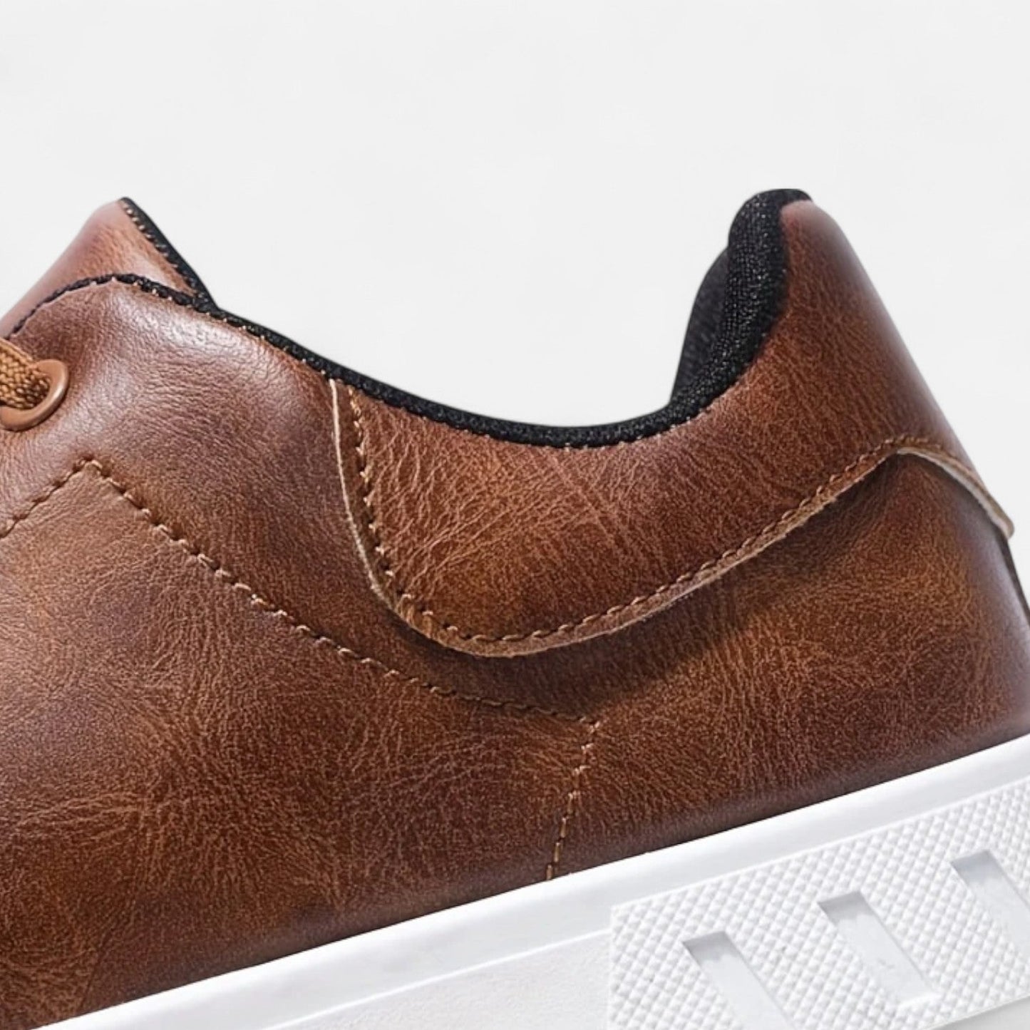 Belmoir Men's Business Casual Sneakers | Durable PVC, Stylish Lace-Up Design