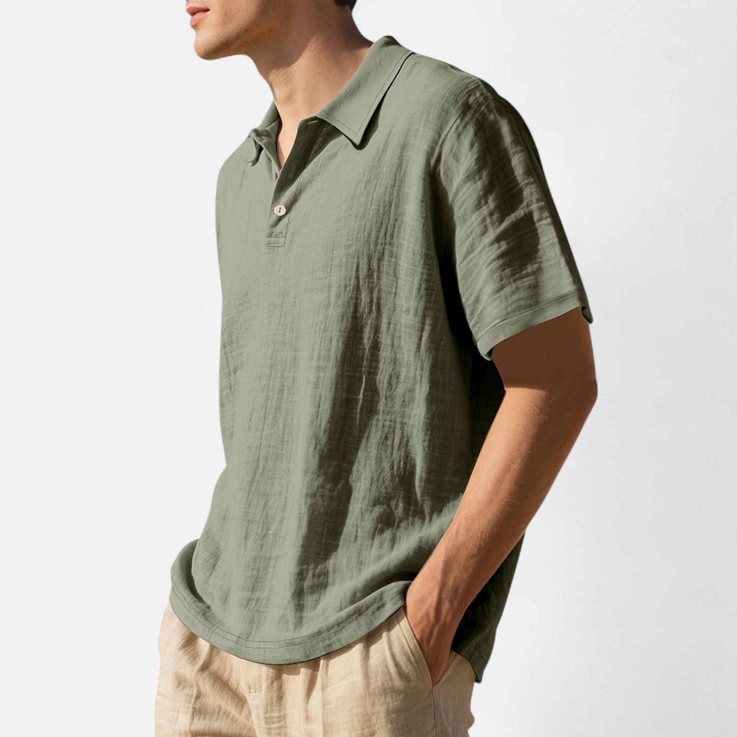 Belmoir Men's Linen Shirt | Lightweight Breathable Fabric