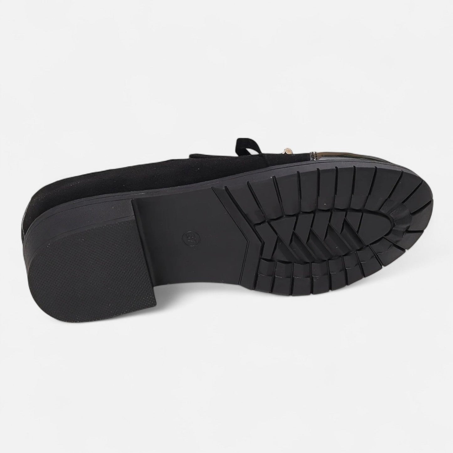 Belmoir Women's Loafers | Retro Bowknot, Chunky Heel