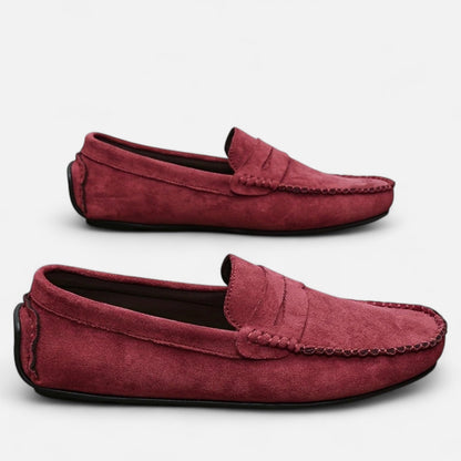 Belmoir Men's Brown Loafers | Comfortable Leather Slip-On Design