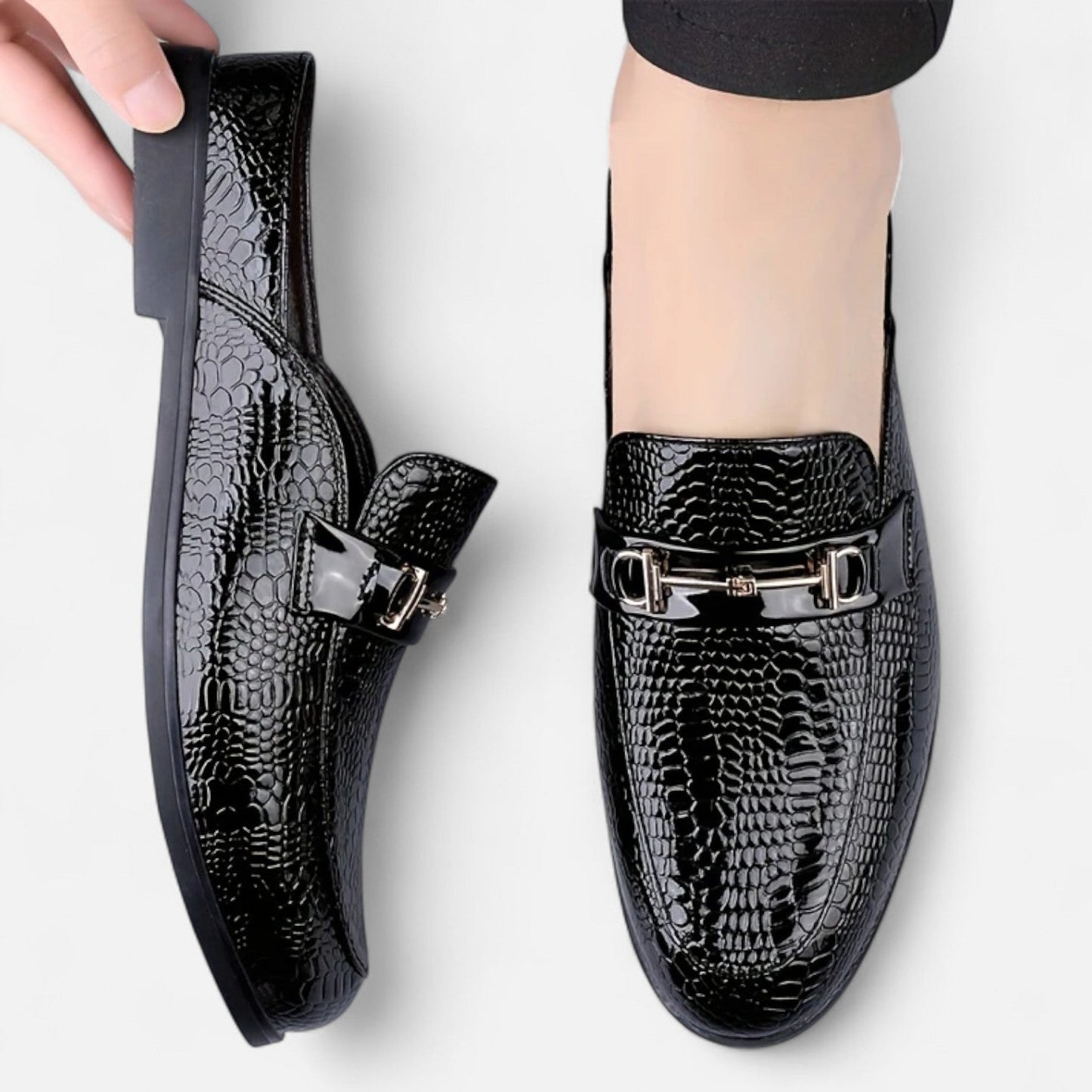 Belmoir Men's Brown Loafers | Microfiber, Slip-On Elegance