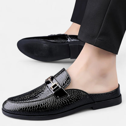 Belmoir Men's Brown Loafers | Microfiber, Slip-On Elegance