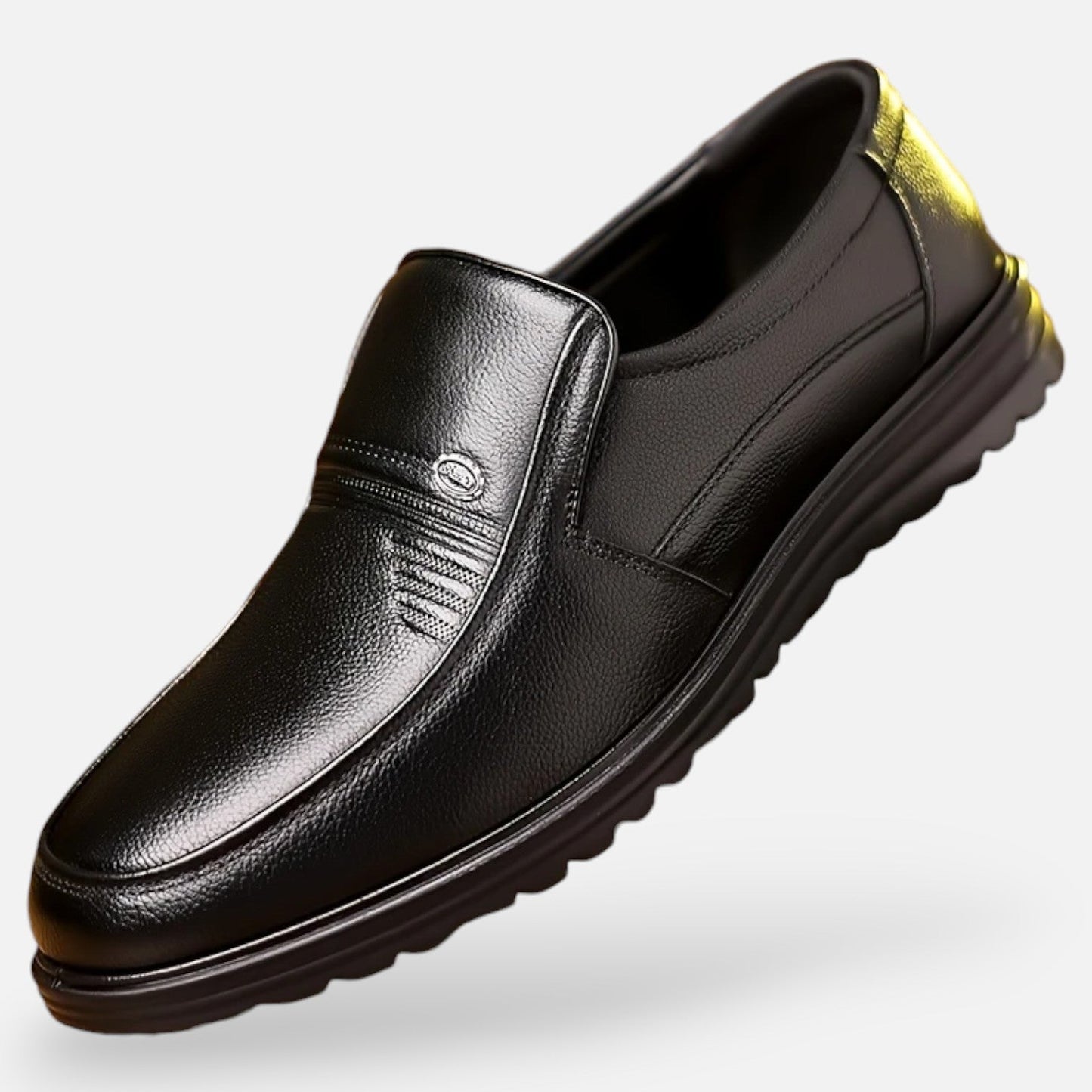 Belmoir Men's Brown Loafers | Premium Cow Leather, Slip-On Elegance