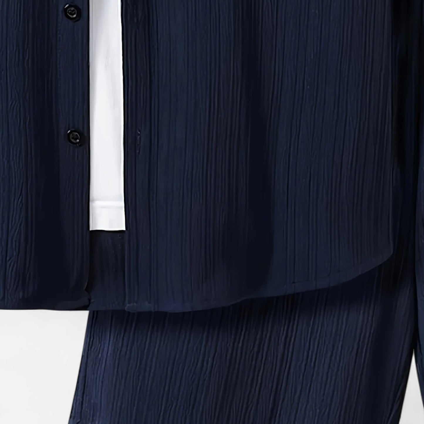 Belmoir Men's Linen Set | Lightweight Polyester Blend, Casual Summer Outfit