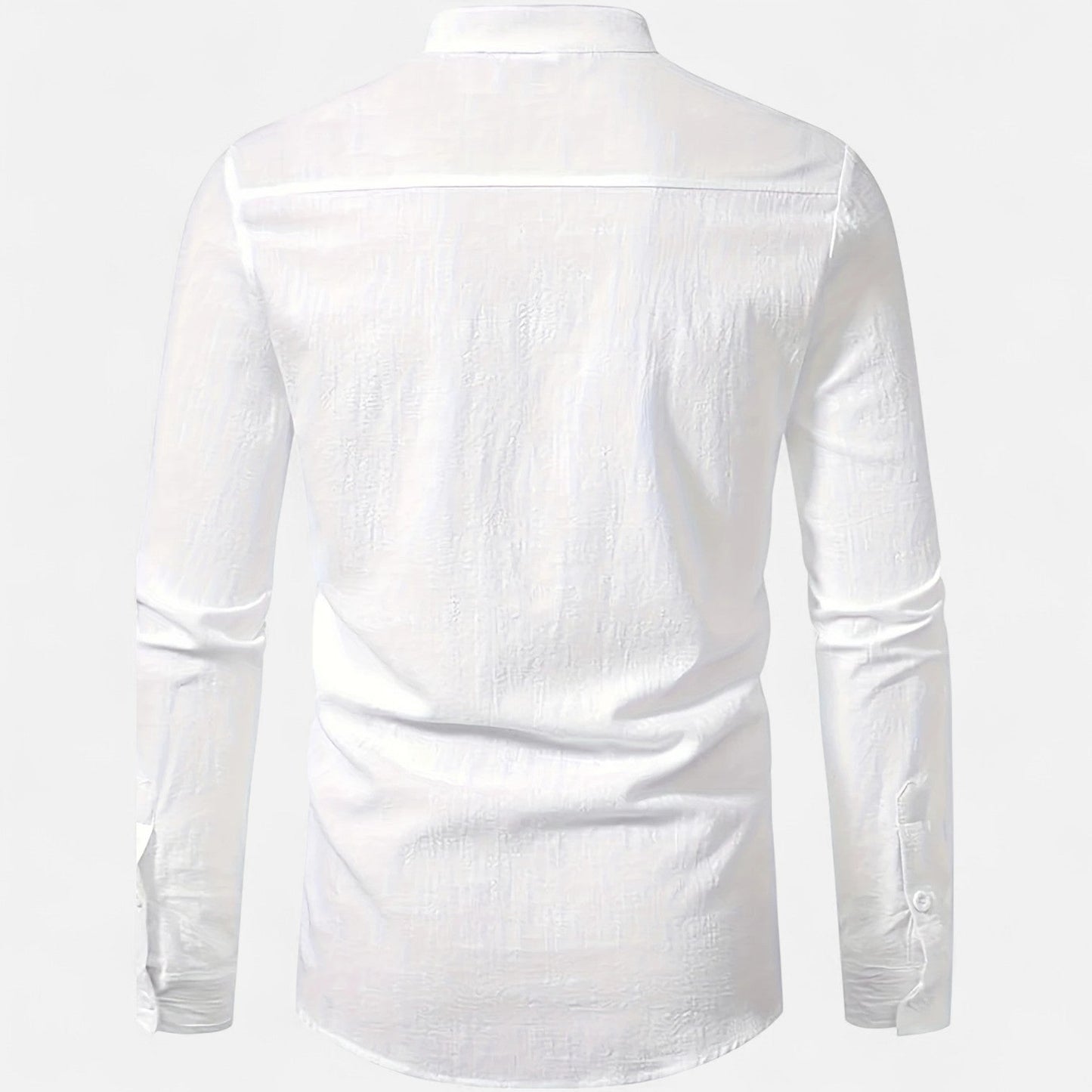 Belmoir Men's Linen Shirt | 100% Woven Linen, Casual Henley Style