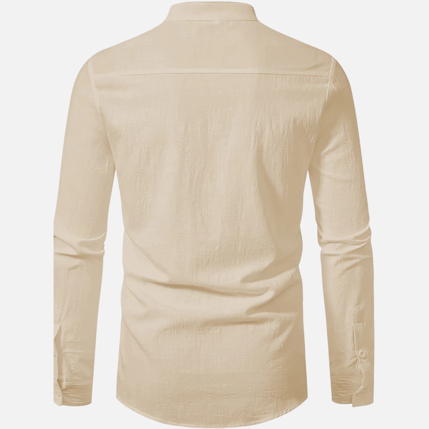Belmoir Men's Linen Shirt | 100% Woven Linen, Casual Henley Style