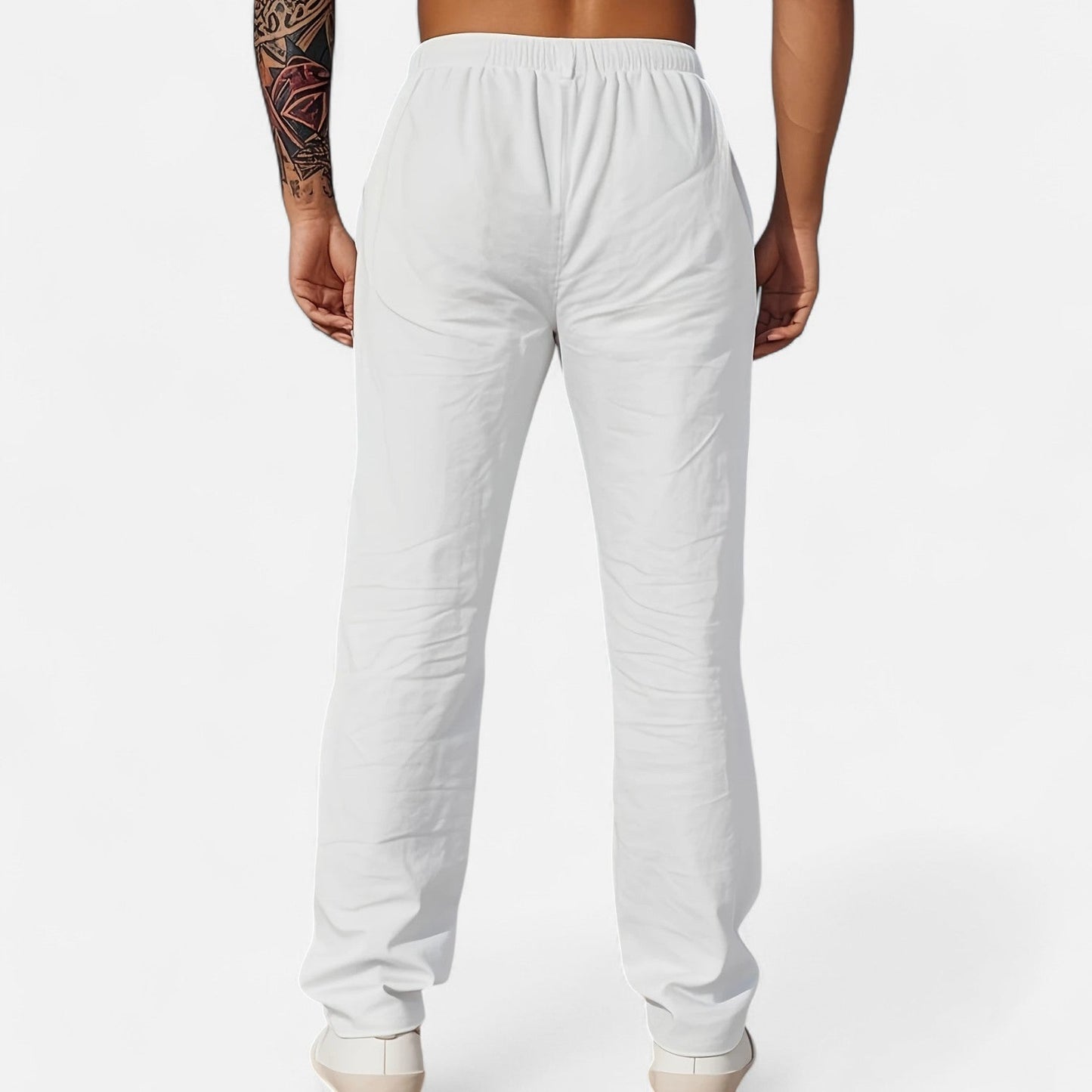Belmoir Men's Linen Trousers | Relaxed Fit, Breathable Comfort