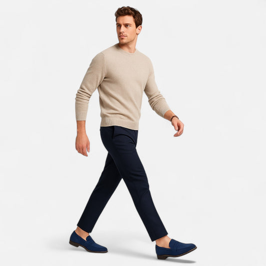 Belmoir Men's Penny Loafers | Premium Cowhide, Classic Comfort