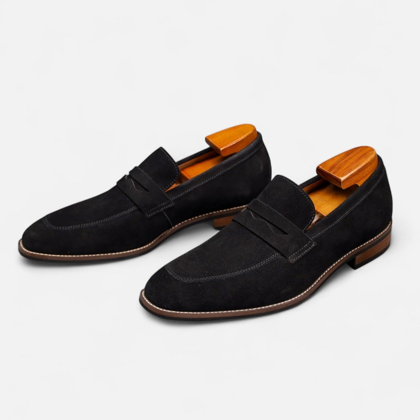 Belmoir Men's Penny Loafers | Premium Cowhide, Classic Comfort
