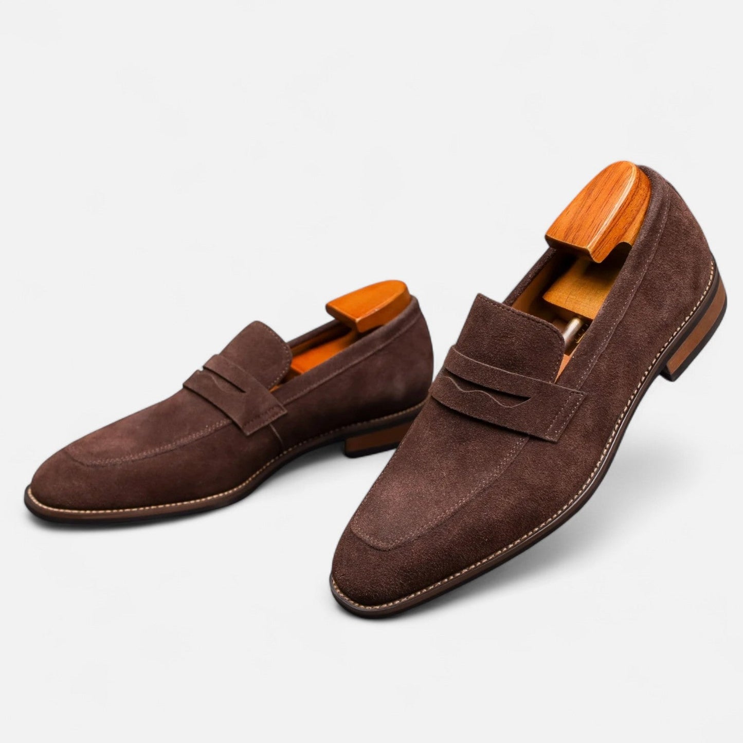Belmoir Men's Penny Loafers | Premium Cowhide, Classic Comfort