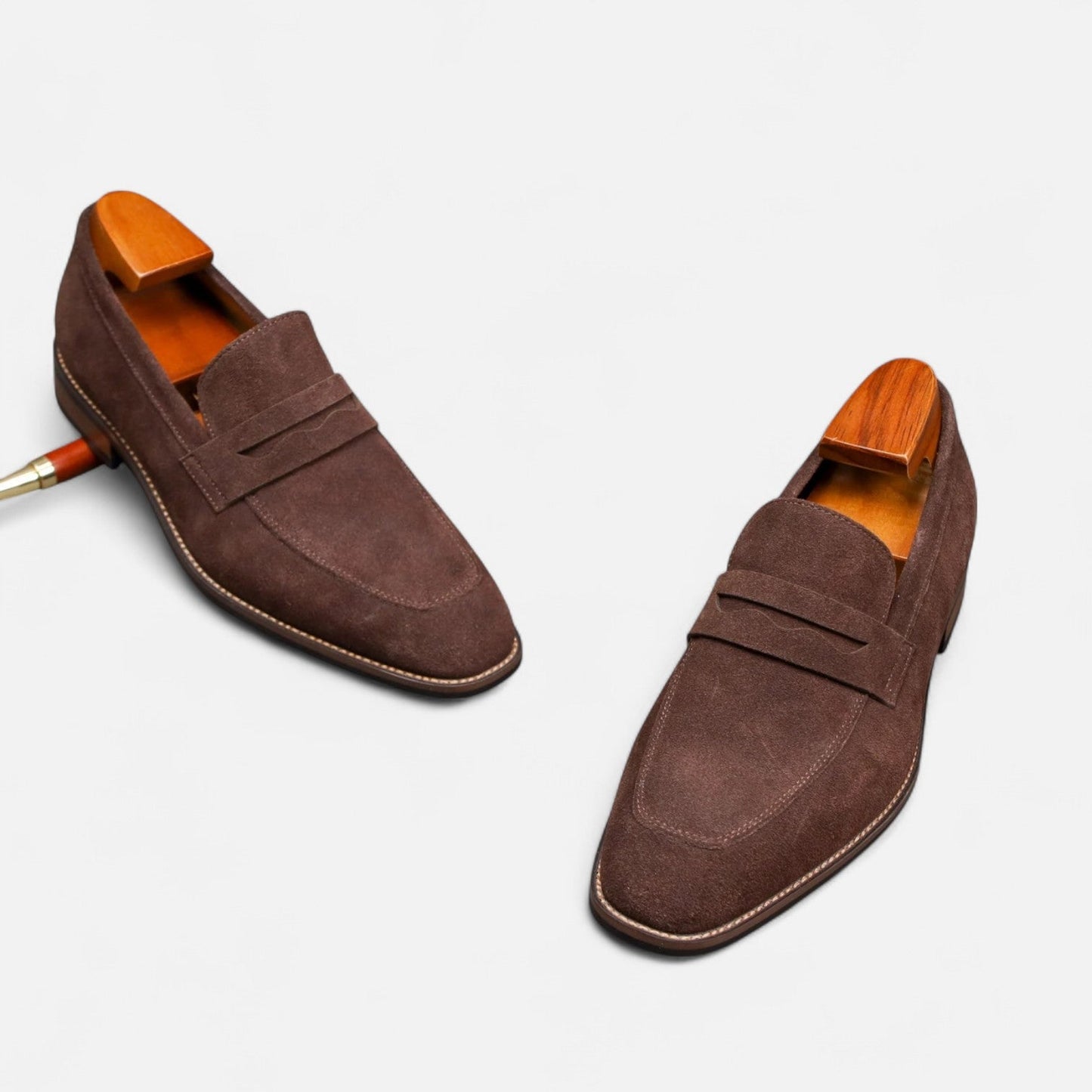 Belmoir Men's Penny Loafers | Premium Cowhide, Classic Comfort