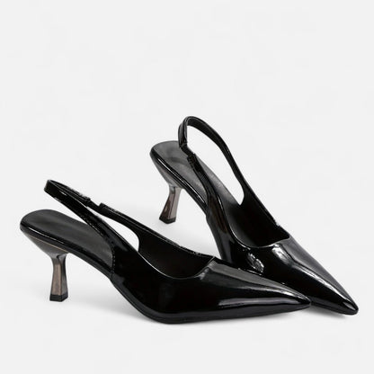Belmoir Women's Black Pumps | Elegant D'Orsay Design, Comfortable Fit