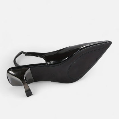 Belmoir Women's Black Pumps | Elegant D'Orsay Design, Comfortable Fit