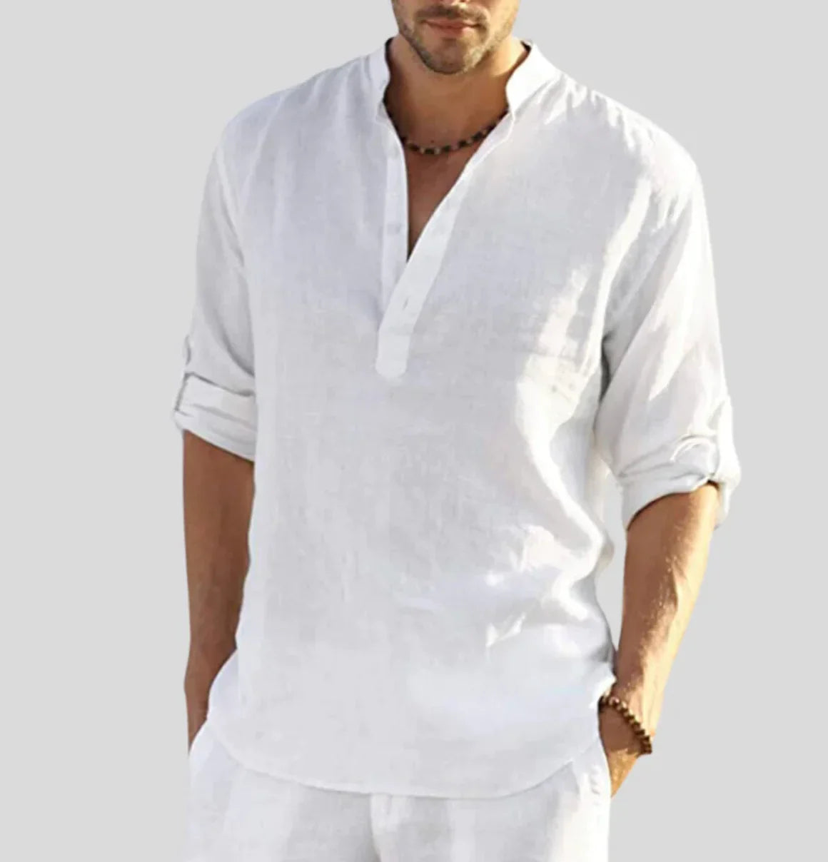 Eli Men's Linen Shirt | 100% Linen, Breathable Comfort 0