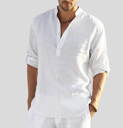 Eli Men's Linen Shirt | 100% Linen, Breathable Comfort 0