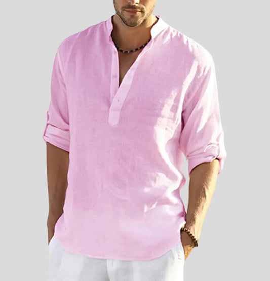 Eli Men's Linen Shirt | 100% Linen, Breathable Comfort 1
