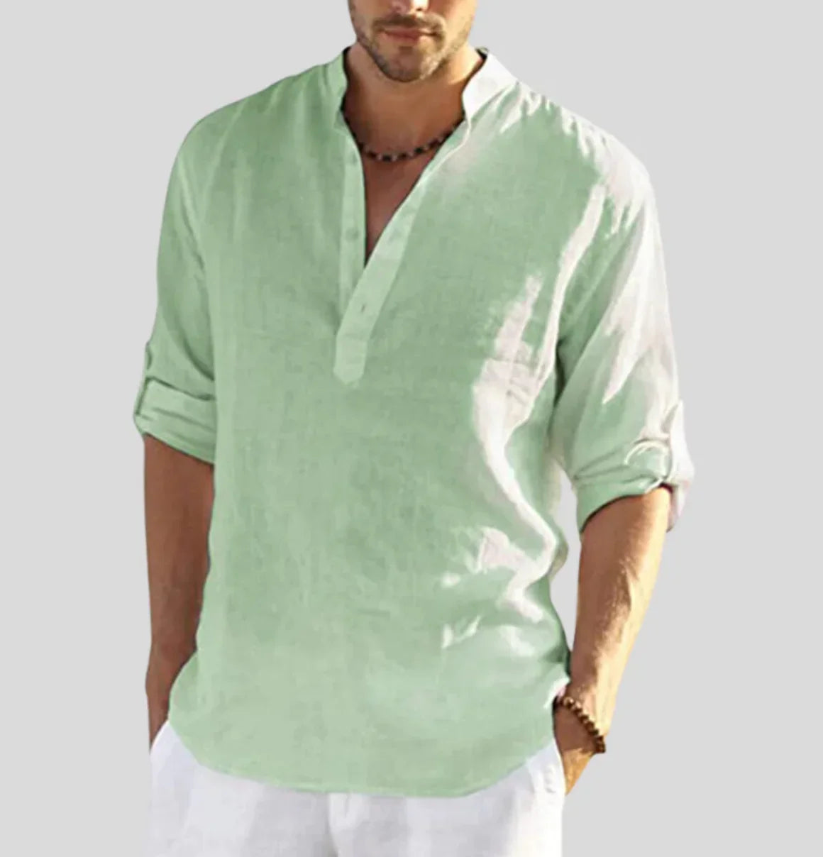 Eli Men's Linen Shirt | 100% Linen, Breathable Comfort 2