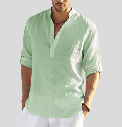 Eli Men's Linen Shirt | 100% Linen, Breathable Comfort 2