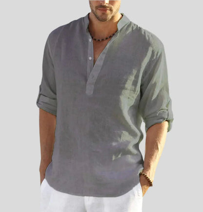 Eli Men's Linen Shirt | 100% Linen, Breathable Comfort 3