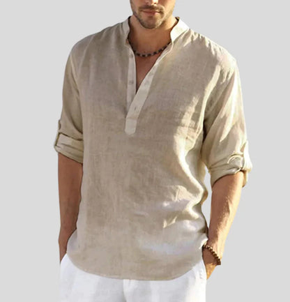 Eli Men's Linen Shirt | 100% Linen, Breathable Comfort 6