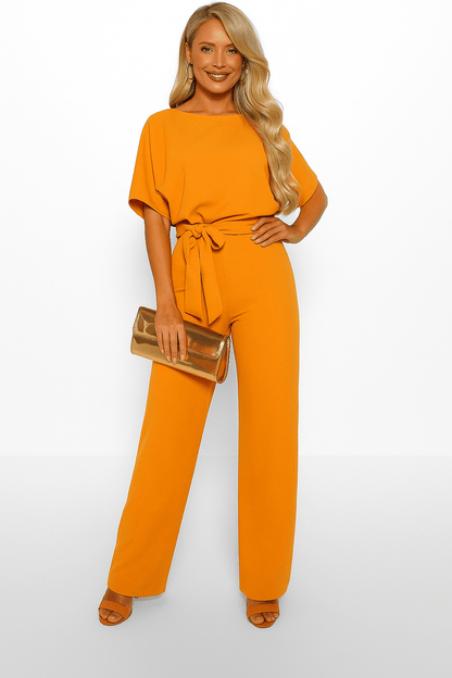 Evelyn Women's Black Jumpsuit | Adjustable Belt, Elegant Design 11