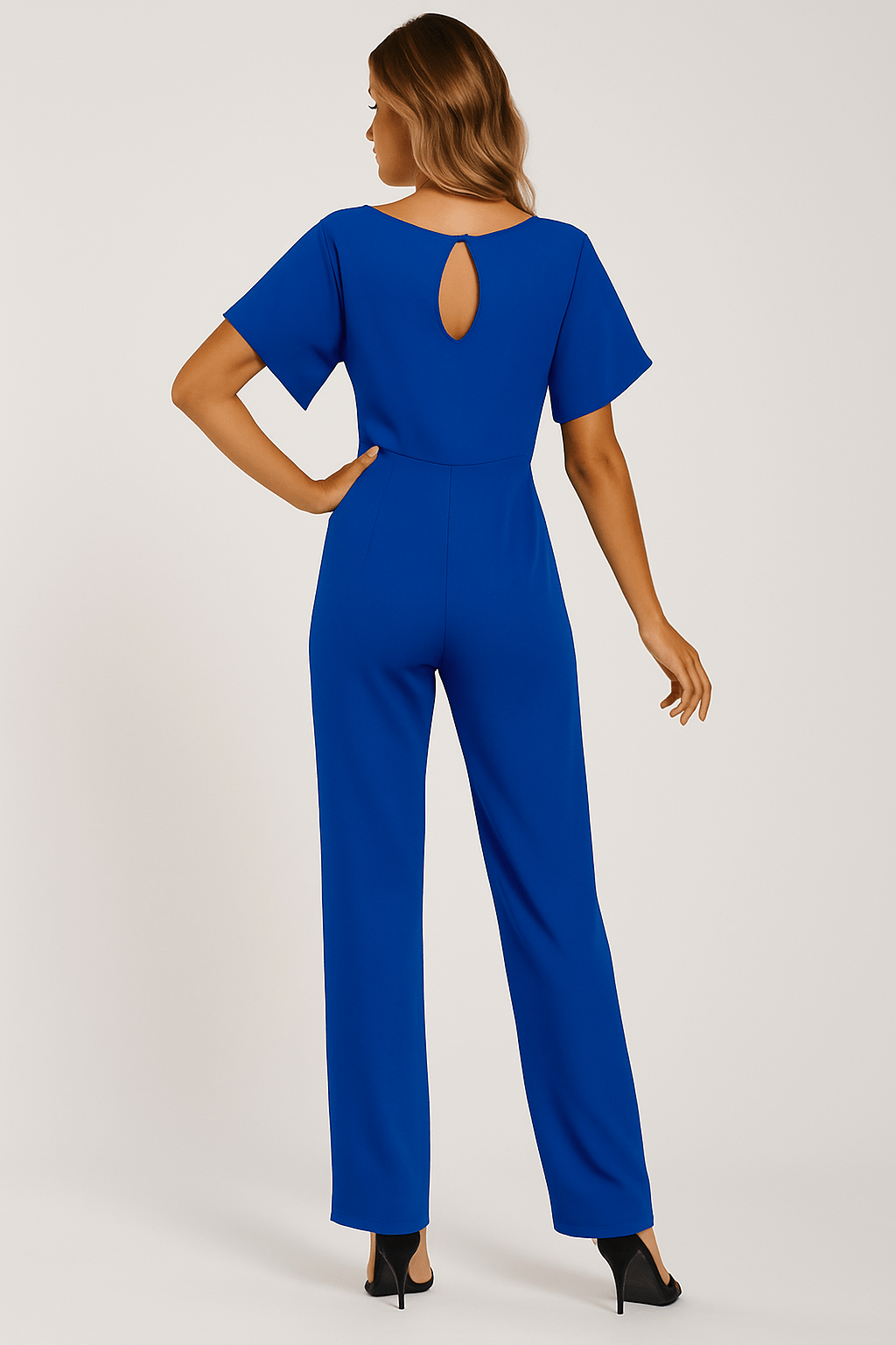 Evelyn Women's Black Jumpsuit | Adjustable Belt, Elegant Design 7