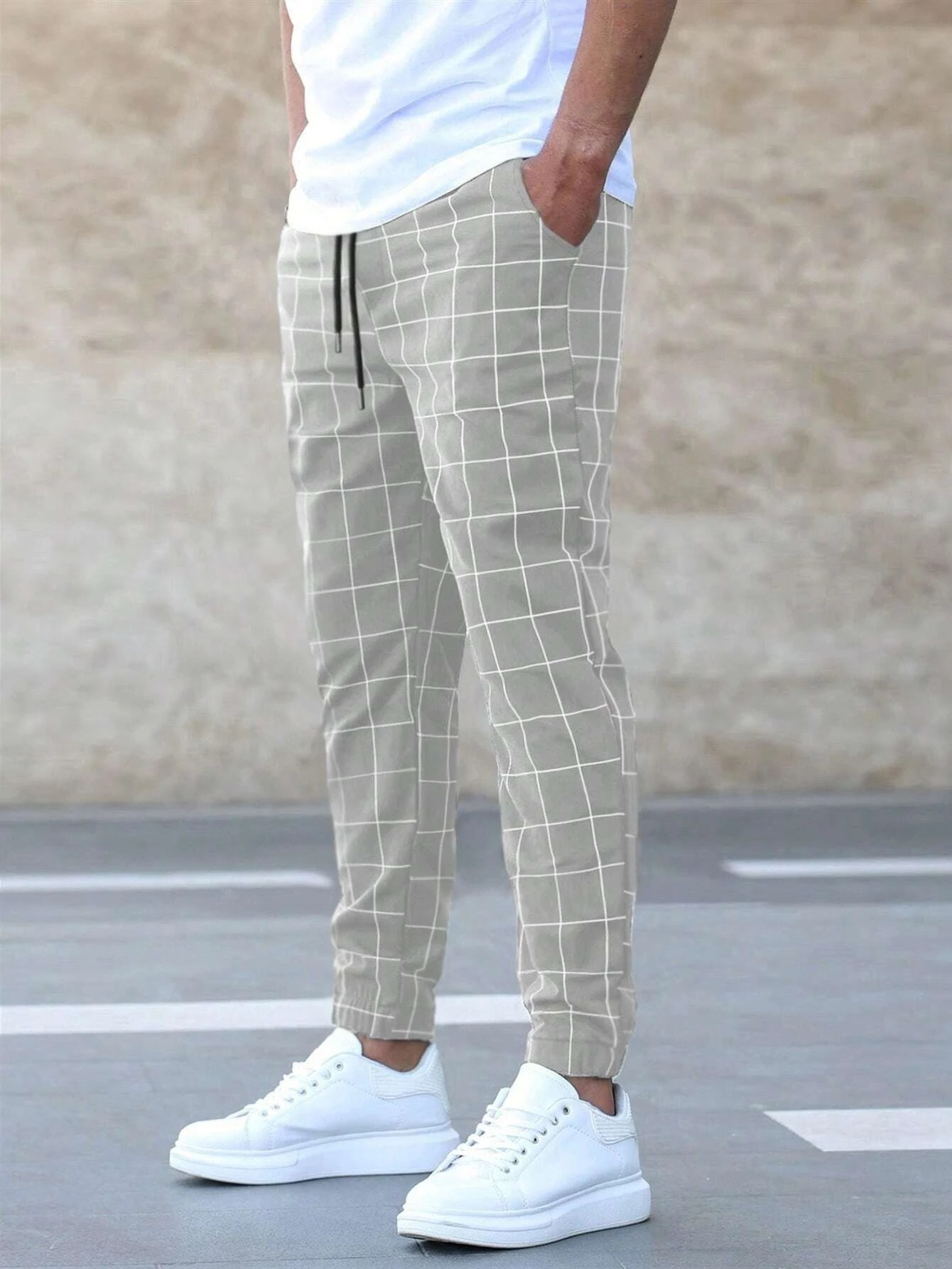 Kaden Men's Joggers | Classic Checkered, Comfortable Fit 1