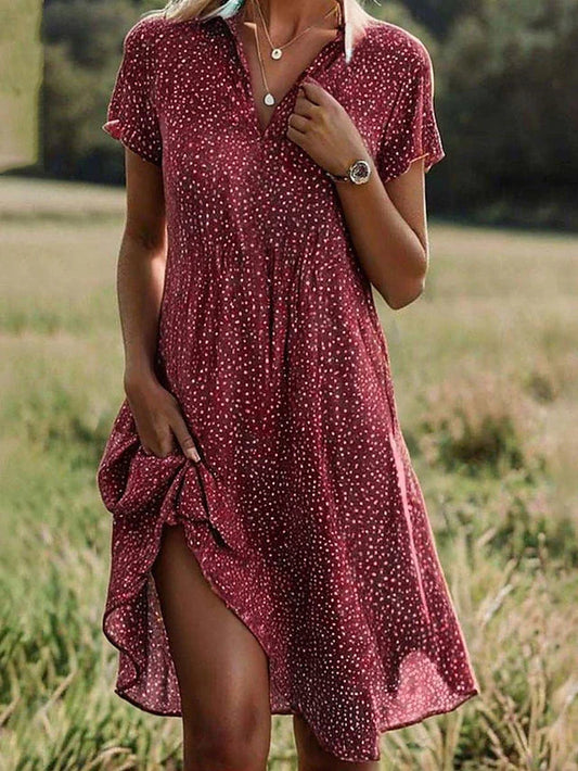 Kara Women's Midi Dress | 100% Cotton, Effortless Elegance 1