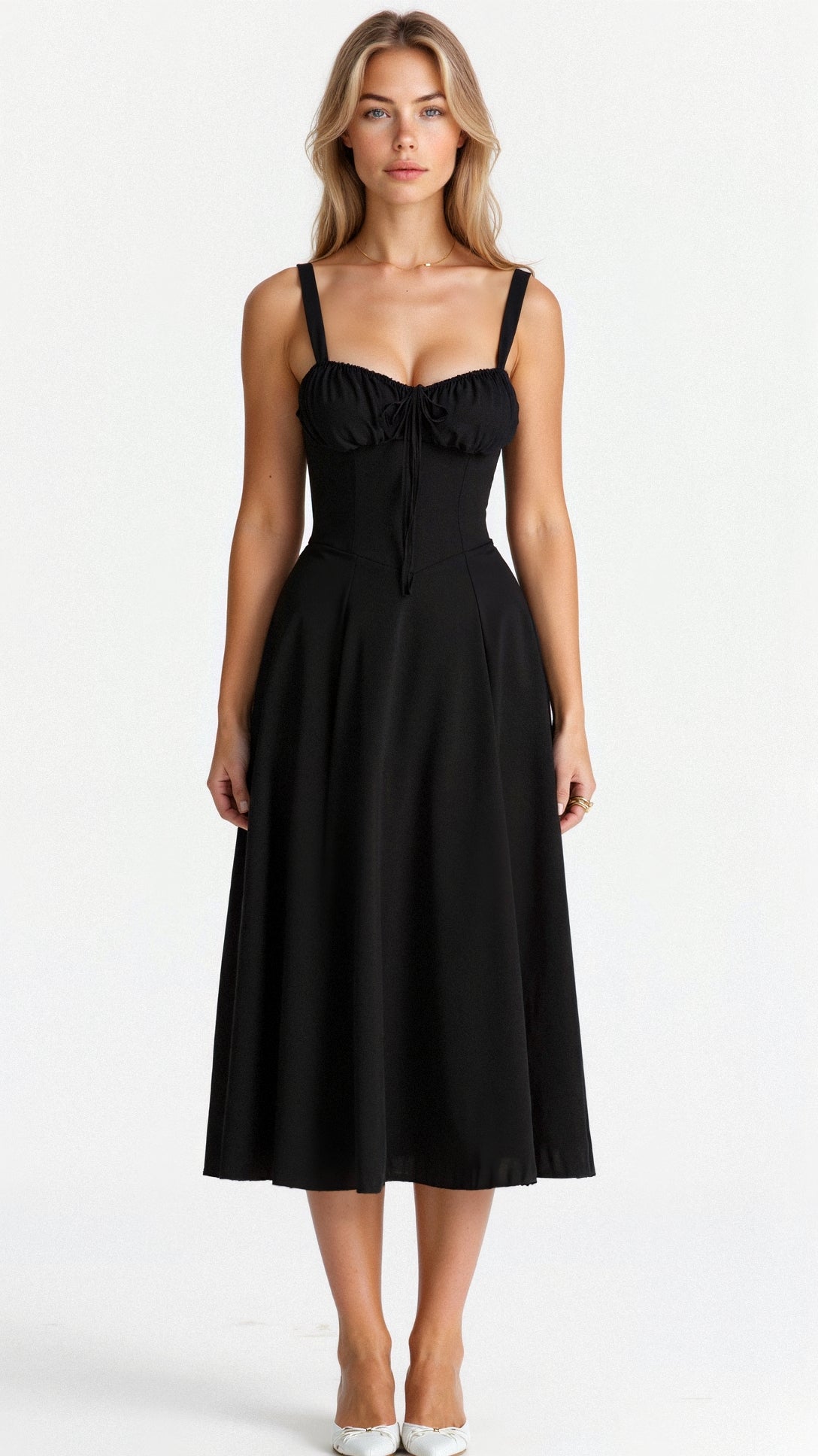 Kiana Women's Midi Dress | Elegant Corset Design, Soft Fabric 2
