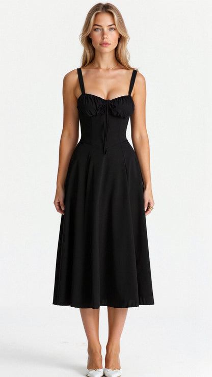 Kiana Women's Midi Dress | Elegant Corset Design, Soft Fabric 2