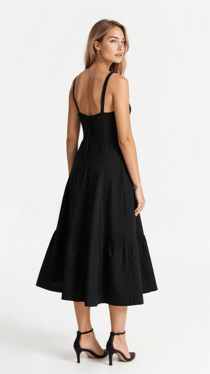 Kiana Women's Midi Dress | Elegant Corset Design, Soft Fabric 3