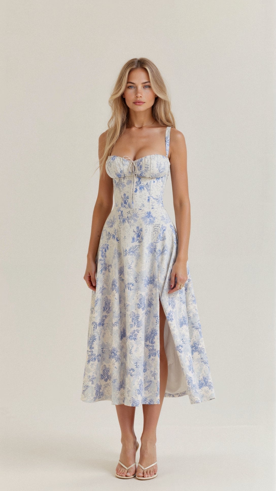Kiana Women's Midi Dress | Elegant Corset Design, Soft Fabric 6