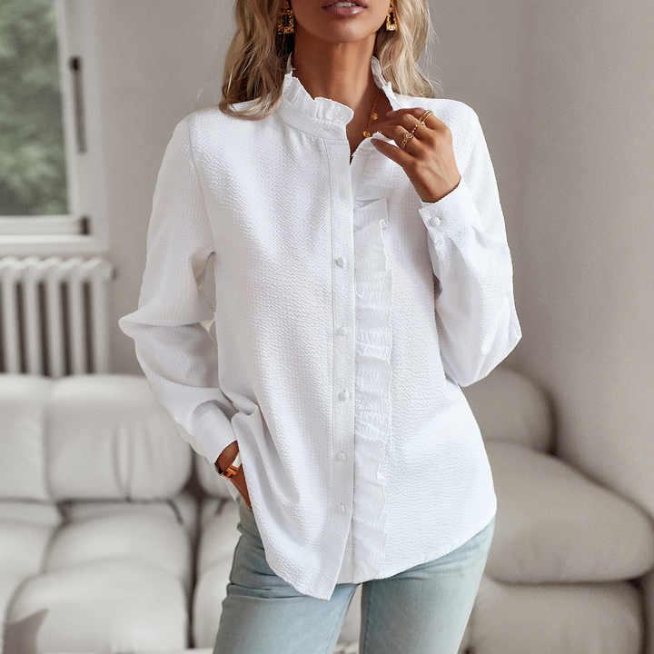 Lila Women's Blouse | Elegant Striped Long Sleeve Top for Summer 2