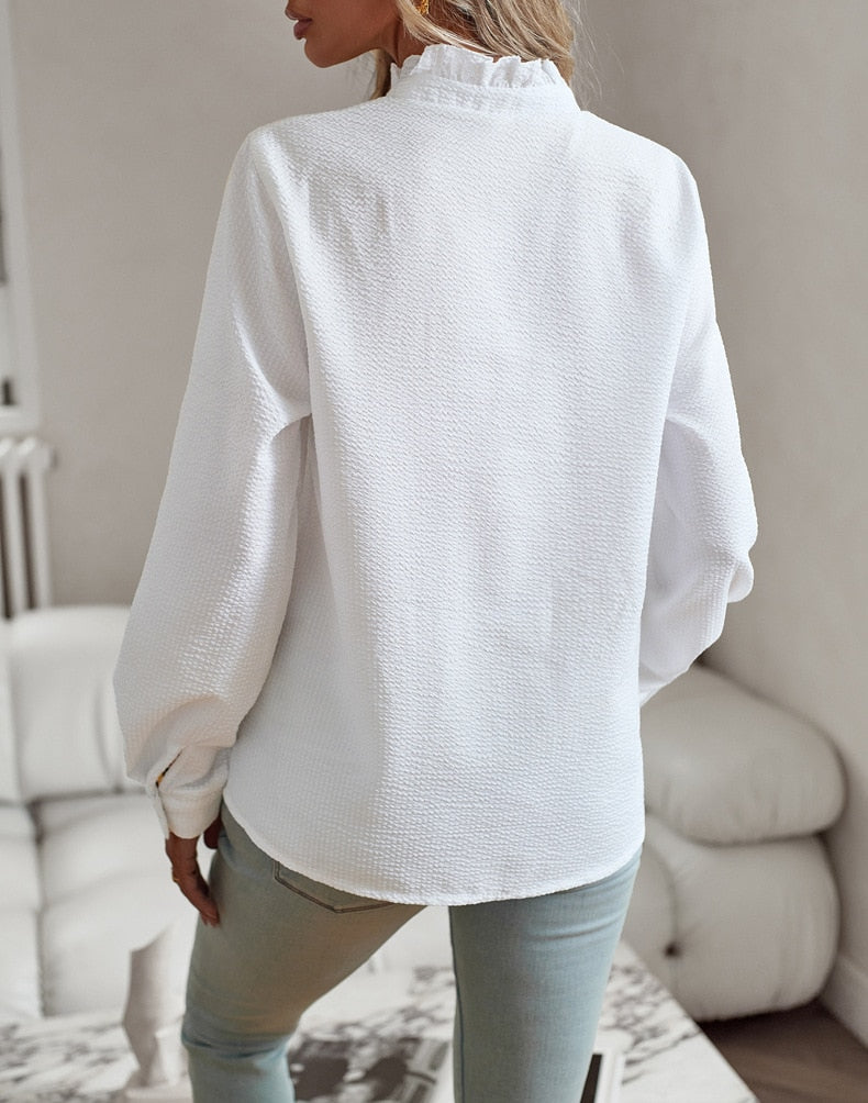 Lila Women's Blouse | Elegant Striped Long Sleeve Top for Summer 3