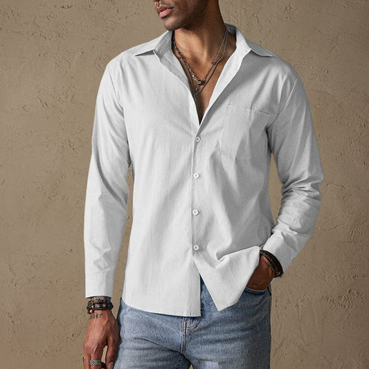 Lino Men's Linen Shirt | Ultra-Premium Blend, Relaxed Fit