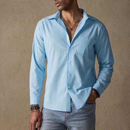 Lino Men's Linen Shirt | Ultra-Premium Blend, Relaxed Fit