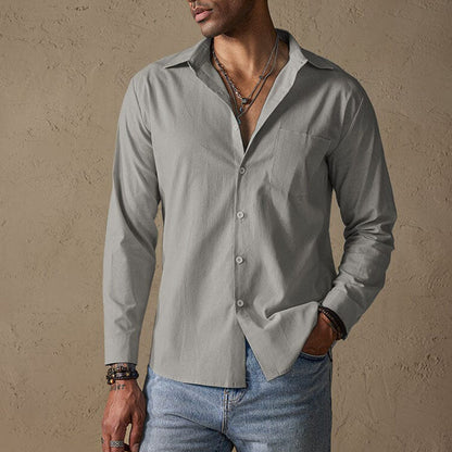 Lino Men's Linen Shirt | Ultra-Premium Blend, Relaxed Fit