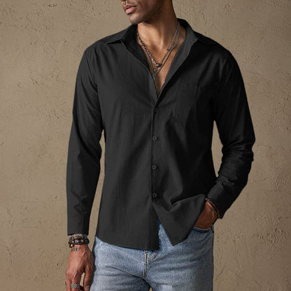 Lino Men's Linen Shirt | Ultra-Premium Blend, Relaxed Fit