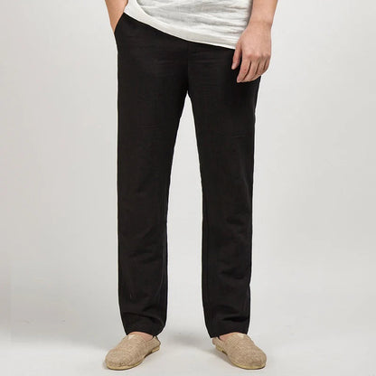 Lino Men's Linen Trousers | 100% Premium Linen, Relaxed Fit