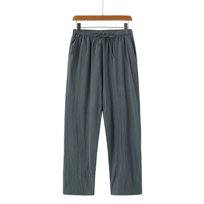 Lino Men's Linen Trousers | 100% Premium Linen, Relaxed Fit