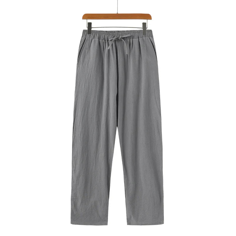 Lino Men's Linen Trousers | 100% Premium Linen, Relaxed Fit