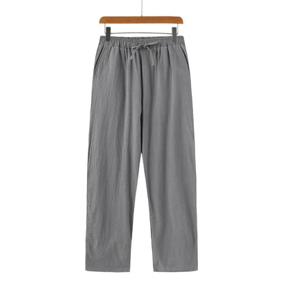 Lino Men's Linen Trousers | 100% Premium Linen, Relaxed Fit