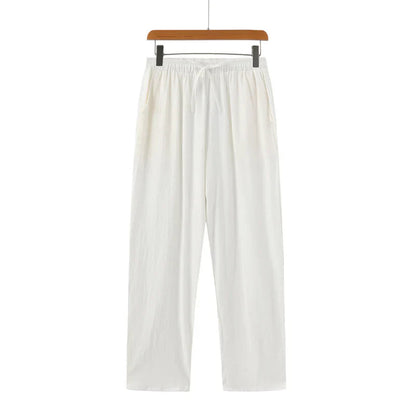 Lino Men's Linen Trousers | 100% Premium Linen, Relaxed Fit